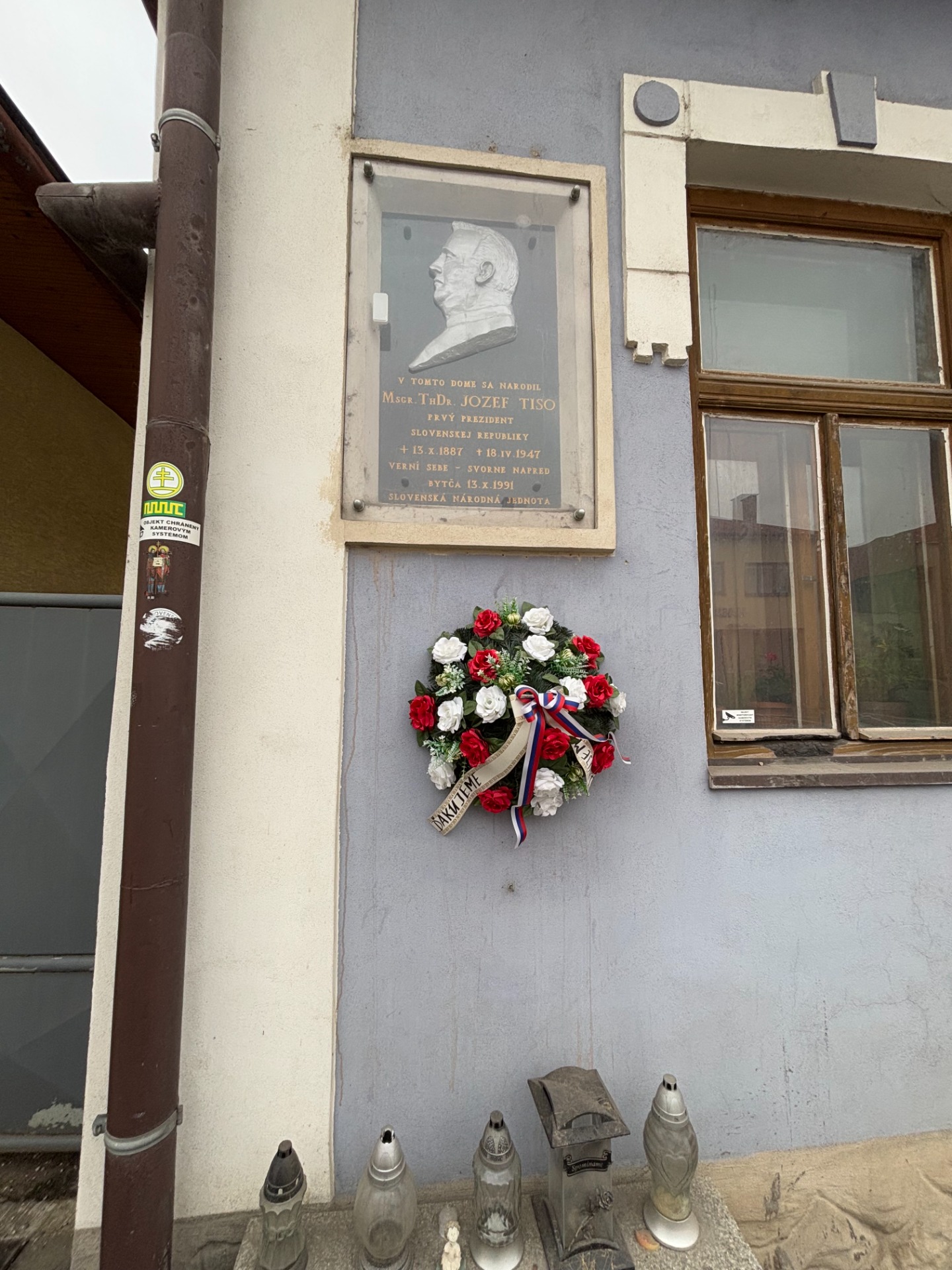 Pamätná tabuľa na rodnom dome